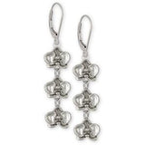 Orchid Jewelry Sterling Silver Orchid Earrings Handmade Flower Jewelry OR3-3E