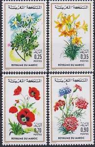 Tunisia 1975 Flowers,Jasmine,Lily,Poppy,Carnation,Plants,Nature,4v set,MNH