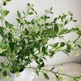 Faux Seeded Leaves Stem - Artificial Plant / DIY Greenery / Wedding / Home Decoration / Gifts / Green