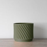 The Penelope Planter in Matte Army Green