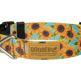 GooberPET Recycled Webbing Dog Collar Sunflower