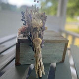 Mini Dried Posies, dry flowers, variety dry florals, individual bouquets of preserved flowers, unique combinations of florals and grasses