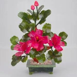 Jade Peony Flower Potted Living Wine Cabinet Living Room Decoration Furnishings