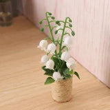 Dollhouse Miniature 1:6 Scale Flowers Lilies Potted Garden Plants Decor 11.5"