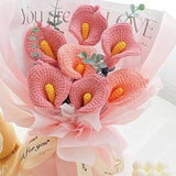 Crochet Calla Lily Flowers, Crochet Flowers, Flower Bouquet, Calla Lily Branch, Knitted Flowers, Set of 3, Gift For Her, Crochet Bouquet
