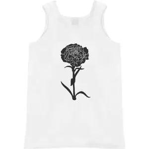'Carnation Flower Silhouette' Adult Vest / Tank Top (AV038506)