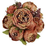 Flowers Artificial Peony Silk Flowers Fake Peonies Vintage Bouquet Home Coffee