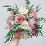 Dusty rose,mauve,ivory,blush,wedding bouquet, bridal bridesmaid bouquet, peonies rose bouquet,spring summer wedding