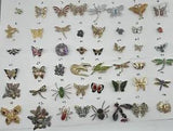 PICK A BROOCH PIN VINTAGE - NOW- Bugs Insects Butterfly Dragonfly Spider Etc C47