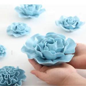 Porcelain Ceramic Flower 3D Wall Decor Hanging Home Room Wall Art Decor Handmade