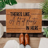 Plant Life Doormat, Plant House Outdoor Rug, Plant Mom Gift, Green thumb Gift, Plants Welcome Mat