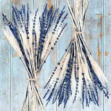 Dried Lavender & Wheat Flowers Bundle - 17'' Real Fresh Preserved Lavender