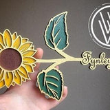 Personalized Rose, Sunflower, Daisy, Carnation, Morning Glory, Poppy, or Chrysanthemum- Valentine's/Anniversary/Mother's Day/Bachelorettes