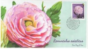 CA23-012, 2023, Ranunculus asiaticus, First Day of Issue, Pictorial Postmark, Go