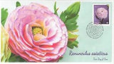 CA23-012, 2023, Ranunculus asiaticus, First Day of Issue, Pictorial Postmark, Go
