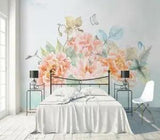 3D Pink Peony Flower G2936 Wallpaper Wall Murals Removable Self-adhesive Honey