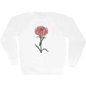 'Carnation Flower' Adult Sweatshirt / Sweater / Jumper (SW038507)