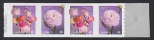 END strip (#5) = RANUNCULUS - PERSIAN BUTTERCUP = Canada 2023 MNH