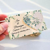 Pack of Seed Paper Hearts Party Favor Seed Paper Heart Giveaway Plantable Heart Thank You Seed Paper Heart Plantable Wedding Favor Heart Tag