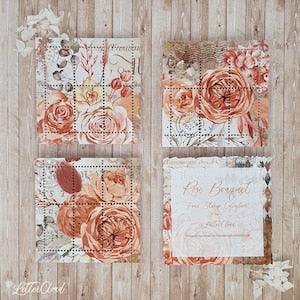 Rose Bouquet ? Faux Stamp Set ? Journal / Planner Stamps