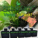 5-PACK! Poth-O-Carry? Versa - Adjustable height aquaponic basket for your aquarium