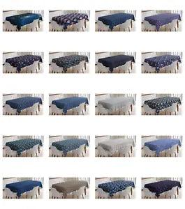 Ambesonne Navy Color Tablecloth Table Cover for Dining Room Kitchen