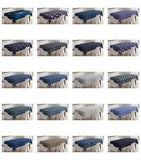 Ambesonne Navy Color Tablecloth Table Cover for Dining Room Kitchen