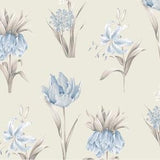 Soft Paradise Floral Wallpaper, Country French Summer Room, Spring Cottage Tulip Garden, Tropical Orchid Botanical ??C By The Yard PA34239