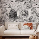 Self Adhesive Wallpaper Blossom Wallpaper Peony Wallpaper Peony Mural Reusable Wallpaper Roses Flower Mural Floral Floral Wallpaper