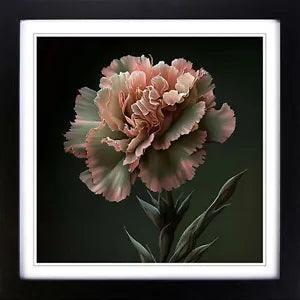 Carnation Flower Realism Framed Wall Art Poster Print Home Decor Picture Large