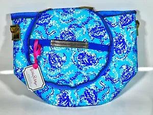 *NEW* Lily Pulitzer Cooler Bag Beach Insulated Blue & White Large