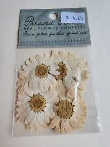 NEW SEALED Pressed Real Flower Petals Daisy Confetti USA Vintage Retired #19
