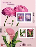 CANADA RANUNCULUS + CALLA SOUVENIR SHEETS 4 MINT STAMPS FV $3.68 BELOW FACE MNH