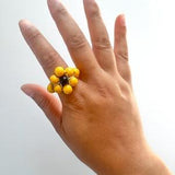 Super Chunky Sunflower Ring - Classic Yellow