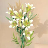 New Listing Lily Bouquet Building Set, Artificial Plant Flowers, Home Decor Accessory for