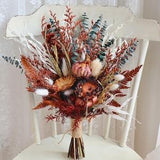 Rustic boho Wedding Bouquet,Dried natural Flowers Home Wedding Decor,bridal bridesmaids bouquets,Flowers Arrangement,Small Centerpiece