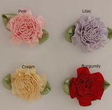Satin Carnation Ribbon Flower   2.5cm 20pcs  4 COLS (CAN MIX)  FREE POST AU!!