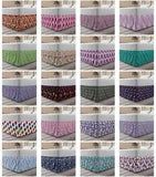 Ambesonne Shabby Flora Bedskirt Elastic Wrap Around Skirt Gathered Design