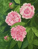 8x10 Peony Ryta print of painting feng shui wealth good luck flower art Spring
