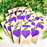 1+ Birds Flower Seed Paper Memorial Cards - Keep me in your heart - Eco-Friendly Funeral Cards - Personalized