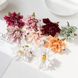 50X Artificial Dahlia Silk Flower Heads Party Wedding Bouquet Garland Home Decor
