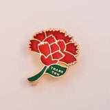 Carnation Brooch Flower Pin Brooch Flower Lapel Pin Lapel Boutonniere Pin
