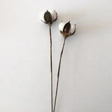 Fake Flowers Artificial Cotton Branches Dried flower for Wedding Decoration...