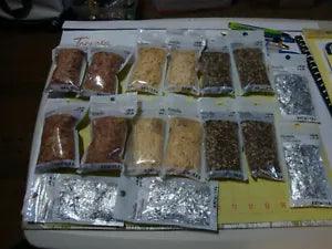 Recollections Dried Flowers & Seeds Fiber & Alum Mix-in Packs 16 pcs PaperMaking