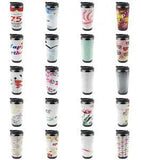 Ambesonne Floral Folk Travel Mug Steel Thermal Cup 16 oz