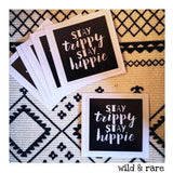 Stay Trippy Stay Hippie Sticker|  Sticker| Hippie Stickers| Van life| Traveler| Wanderlust| Laptop Stickers| Vinyl Stickers| hippie art