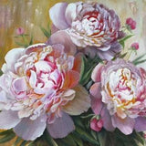 Peonies Oil Painting Flowers Original Art Peonies On Canvas Pink Peonies Wall Art Oil Peony Painting