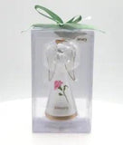 Flower of the Month Angel LED Light Figurine Ganz  January Birth Carnation 4