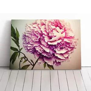 Joyous Peony Flower Canvas Print Wall Art Framed Picture Home Decor Large