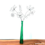 3D Wire Bouquet/ Set of Steel Wire Flowers/ metal flowers for your own arrangement/ wire flower arrangement/wireflowers